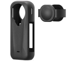 Geschikt voor Soft Silicone Protective Case Cover with Lens Cap Cover for Geschikt voor Insta360 X4 Air