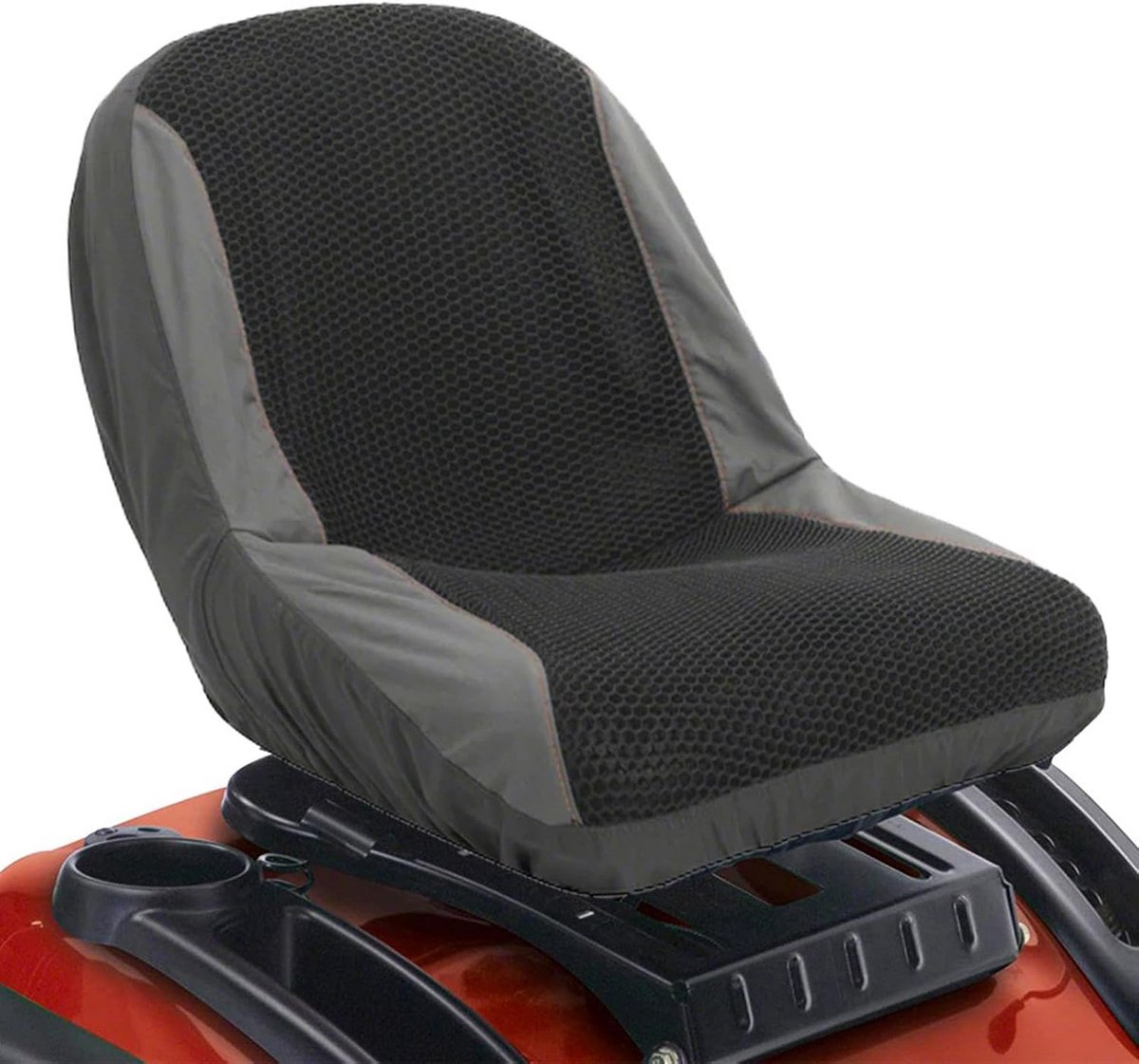 Zadelhoes Zitmaaier - Stoelkussen Tuin - Comfortabel Zitten - Met Opbergvak - 49 x 35 x 42 cm - Zwart Grijs
