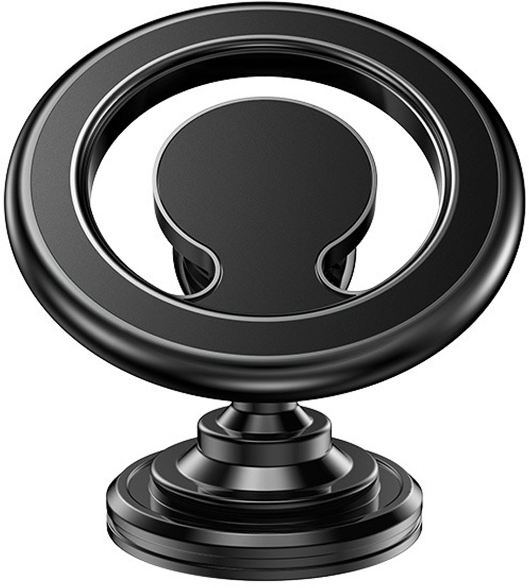 Magnetische Telefoonhouder - Auto - Dashboard en Vent - 1 Stuk - Zwart