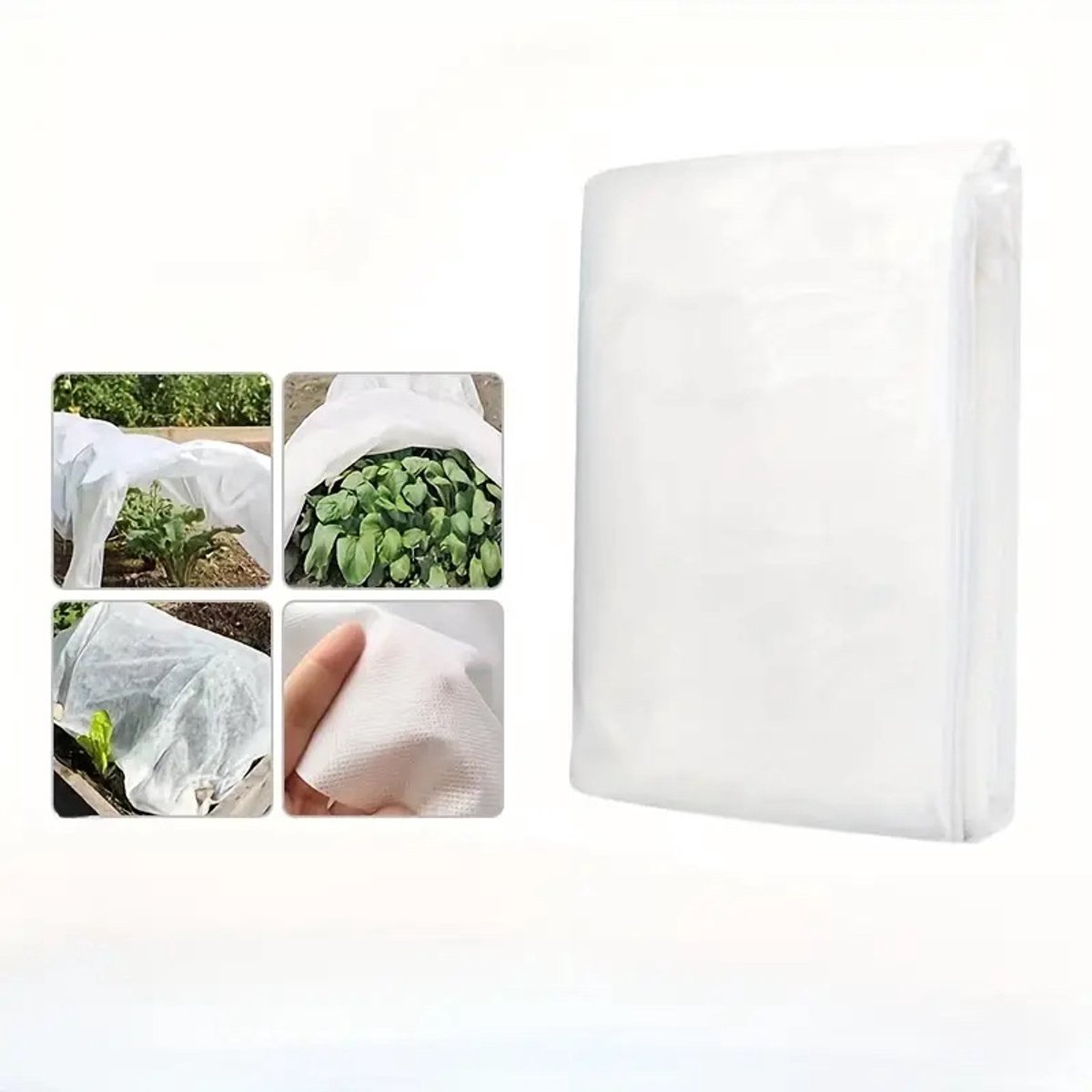 Vorstbeschermhoes voor planten – 2 m x 10 m plantenhoes van non-woven stof – Tuindoek voor planten, vorstdeken; bescherming tegen wintervorst, bevriezing, oververhitting en insecten