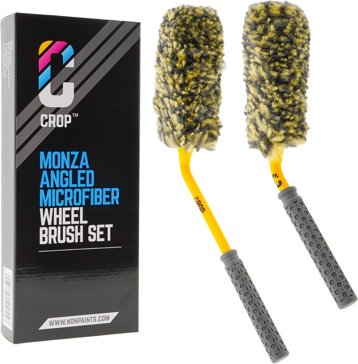 CROP Monza Angled Microfiber Wheel Brush Set