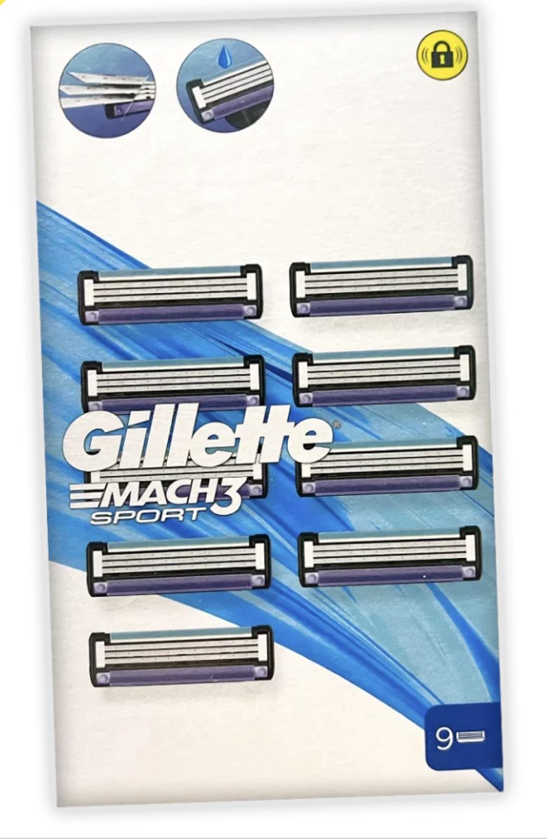 Gillette Mach3 Sport Scheermesjes – 9 Stuks