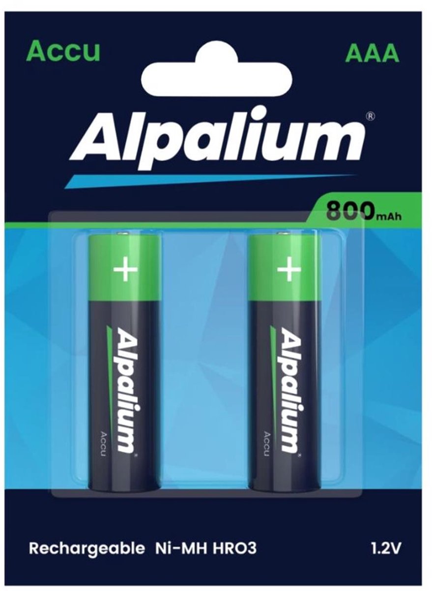 Oplaadbare batterij AAA - HR03 - - 1,2V - 800mAh (2 stuks)