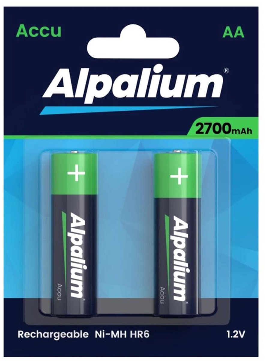 Oplaadbare batterij AA - HR6 - 1,2V - 2700mAh (2 stuks)