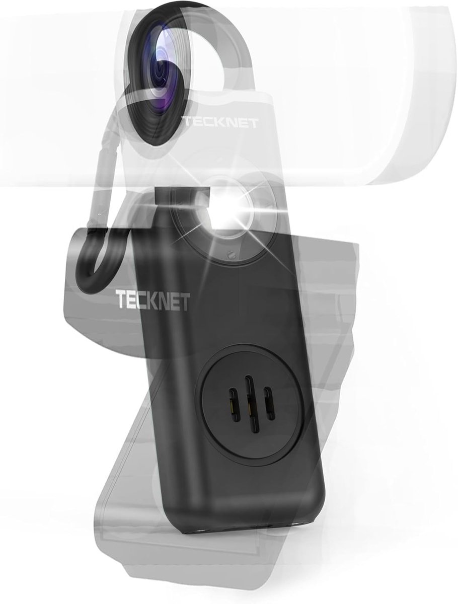 Full HD Webcam - PC Camera - Online Bellen - 110° Weids Beeld - 2 Megapixel - Wit
