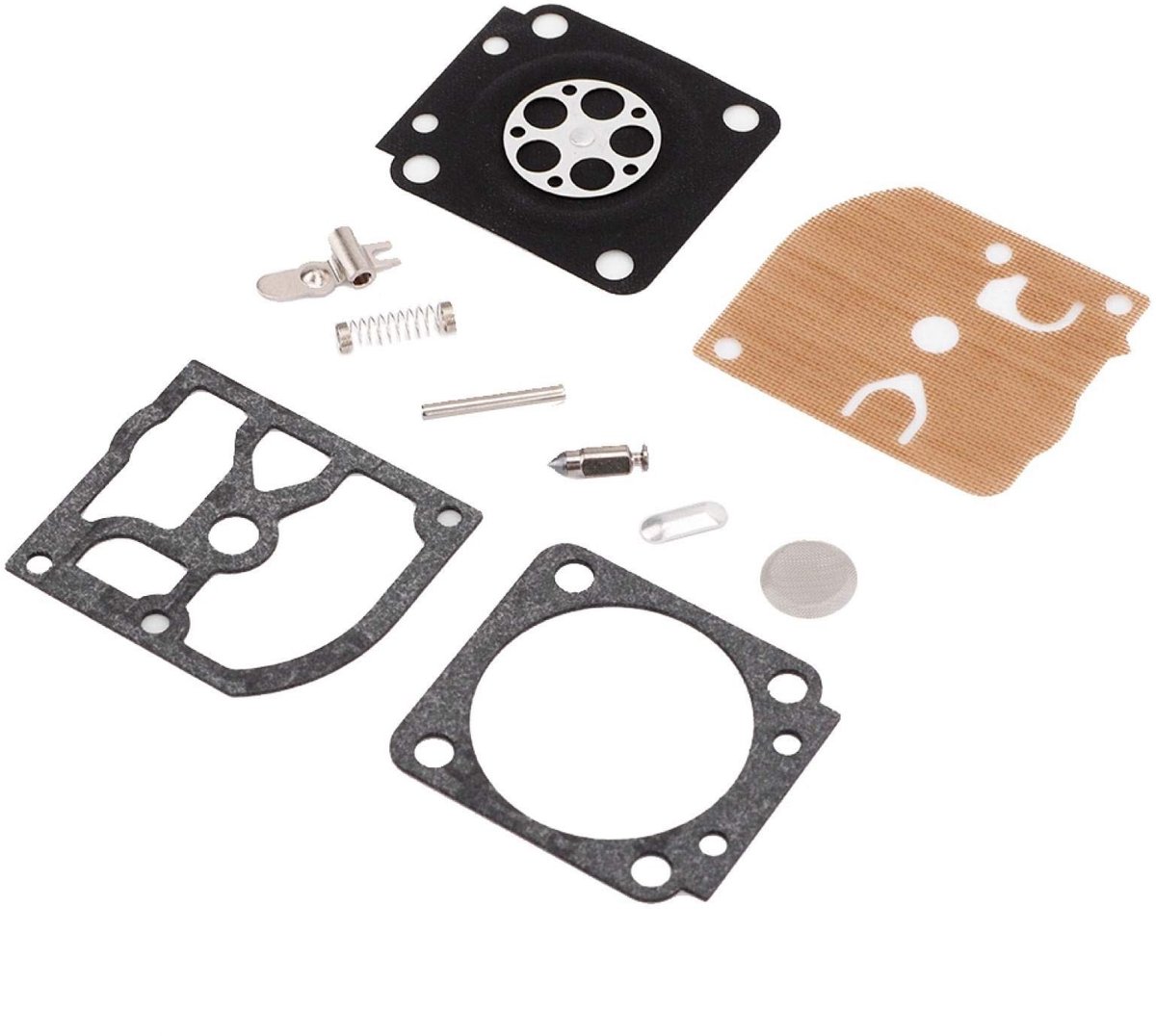 Allecto - Gasklep Dichting - Reparatieset - Hoogwaardige kwaliteit - Voor MS 180 en MS 170 - Carburetor reparatiekit - Geschikt voor motorzaag - Mo...