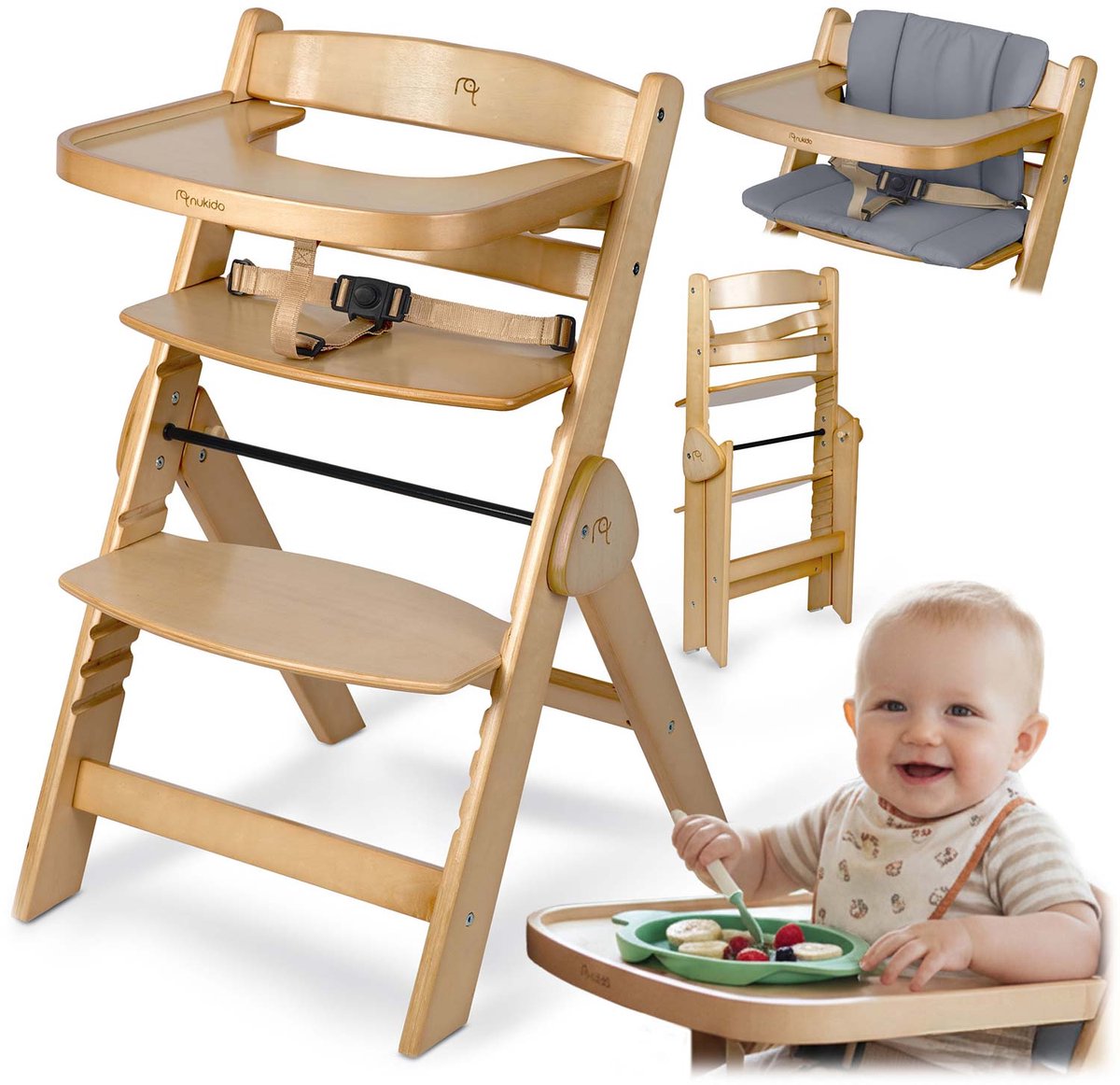 Houten kinderstoel Nukido Timo
