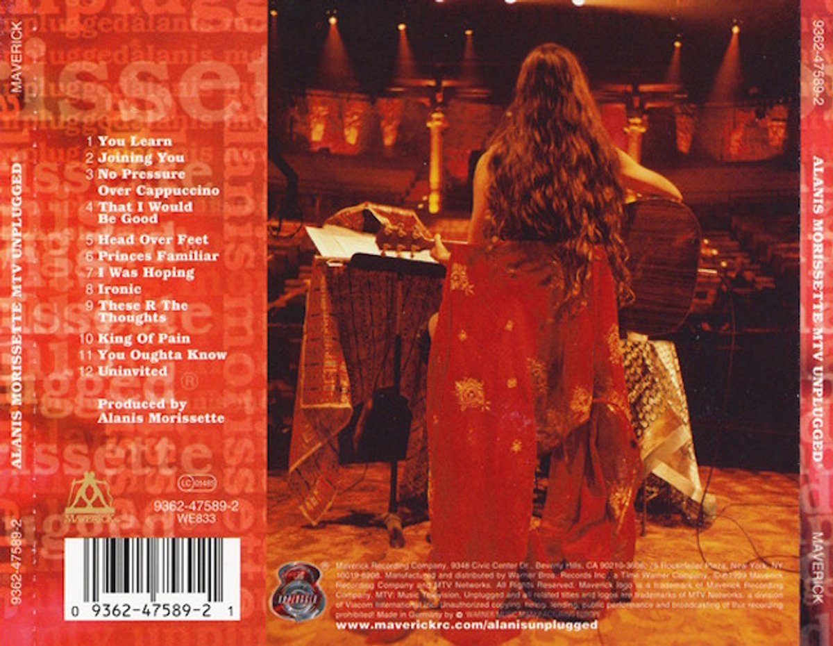 Alanis Morissette MTV Unplugged - CD-album met You Learn en Ironic