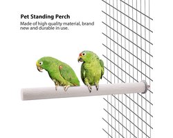 Houten vogelstokken voor papegaaien en parkieten - Natuurlijke zitstokken, 2,5 x 30 cm