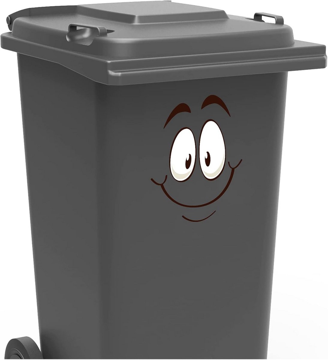 Decoratieve Stickers Set - Gezicht, Ogen en Mond - Voor Vuilnisbak, Koelkast of Toilet - Z