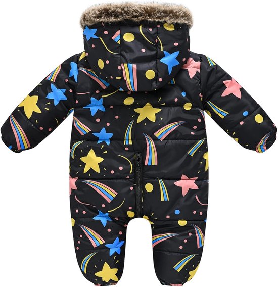 Dikke Baby Sneeuwpak Winteroverall voor Jongens en Meisjes - Warm Romper met Capuchon — afbeelding 3