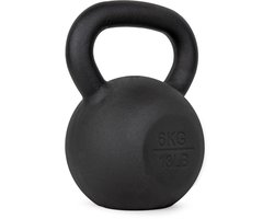 VirtuFit Kettlebell Pro - Kettle Bell - Gietijzer - 6 kg - Zwart - Sport Gewicht - Ergonomische & Brede Handgreep - Geschikt voor CrossFit & Fitness - Conditietraining