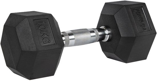 VirtuFit Hexa Dumbbell Pro - 10 kg - Hexagon Dumbbell - Duurzaam en Slijtvast - Krachttraining - Gewicht - CrossFit & Fitness - Geschikt voor Beginners en Professionals - Per Stuk Verkocht