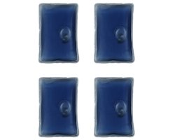 Handwarmer - Herbruikbaar - Rechthoek - Voordeelset 4 Stuks !! - 4 x Blauw