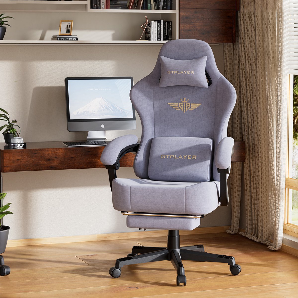 GTPLAYER Gaming Bureaustoel met 160° Verstelbare Rug - afbeelding 3