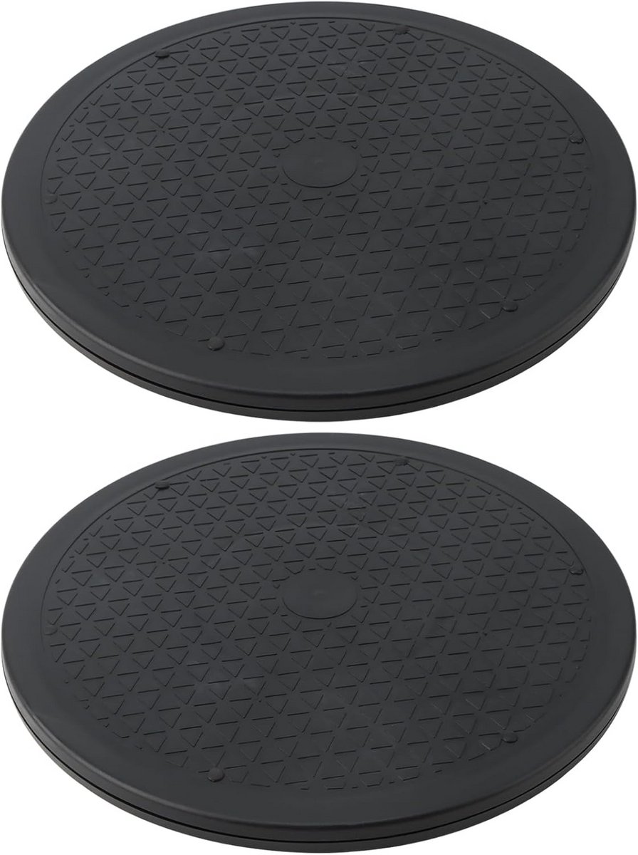 2 Stuks Draaibare Displaystandaard 30 cm Lazy Susan voor Monitors Planten en Taartdecoratie