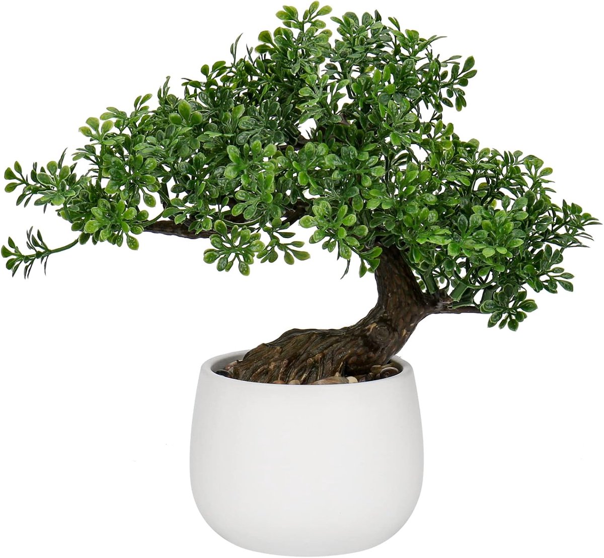 MELVRA Kunstbonsai - Kunst Bonsai - In Keramische Pot - Japanse Stijl - Decoratieve Kunstplant - Voor Huis, Kantoor en Badkamer - Kunstboom