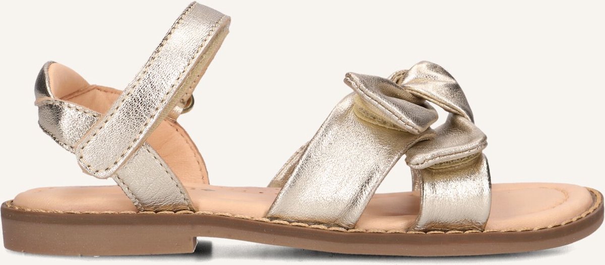 Ton & Ton Meisjes Platte sandalen - Noomi - Goudkleurig - Leatherlook - - Maat 32