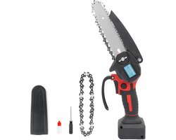 MAWIRON - Mini kettingzaag voor 18V accu - 2 in 1 borstelloze snoerloze snoeikettingzaag - 750W kettingzaag 4000 tpm voor houtzagen en boomverzorging - GEEN accu