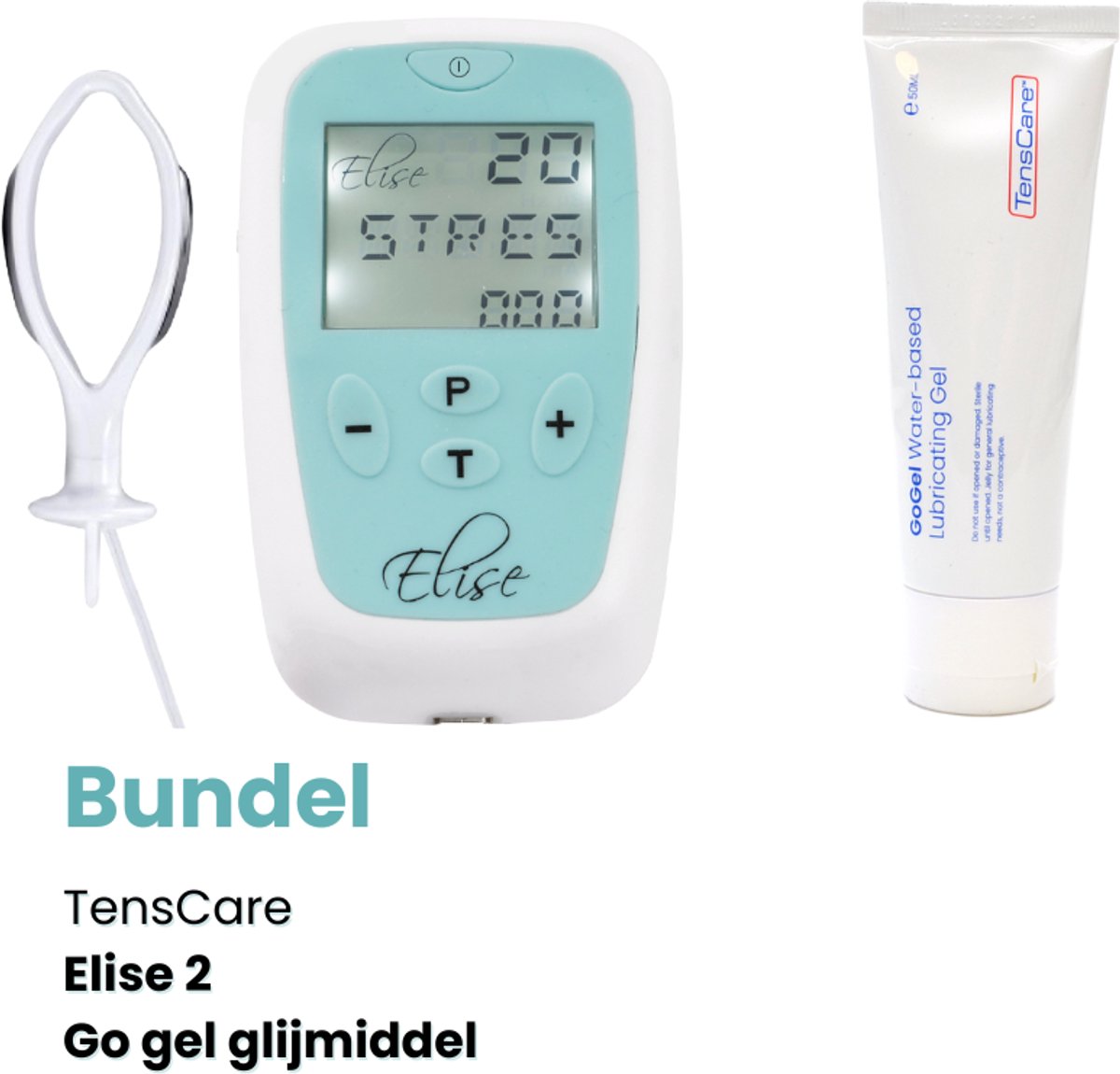 TensCare - Bundel Elise 2 + Glijmiddel | Bekkenbodemtrainer | Pelvic Floor Trainer | Behandeling van Incontinentie | glijmiddel | glijmiddel op waterbasis | glijmiddel waterbasis |