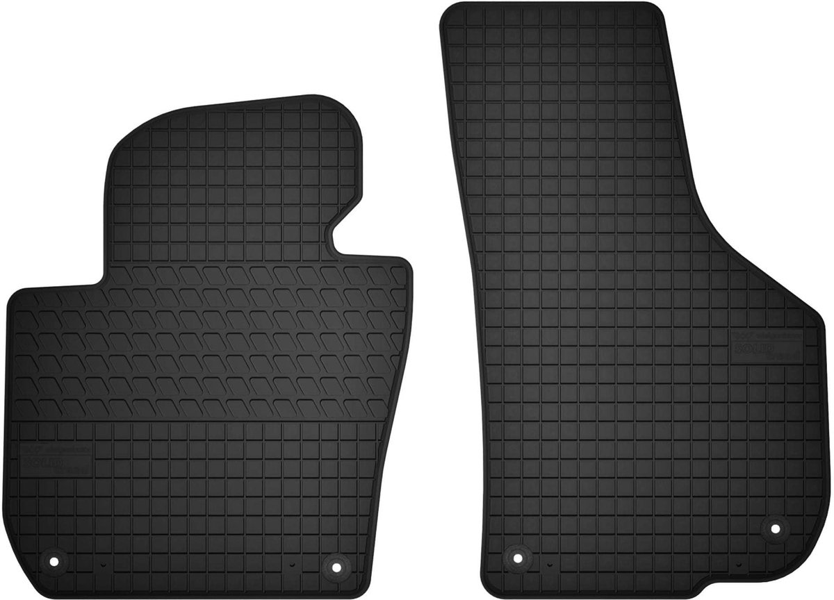 Wielganizator SolidTread - Auto Rubberen Matten - Skoda Superb II (2008-2015) - Zwart - Set van 2