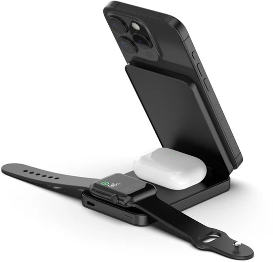 DECODED 4-in-1 Magnetische Powerbank 8.000mAh Zwart - DECODED - €79,99