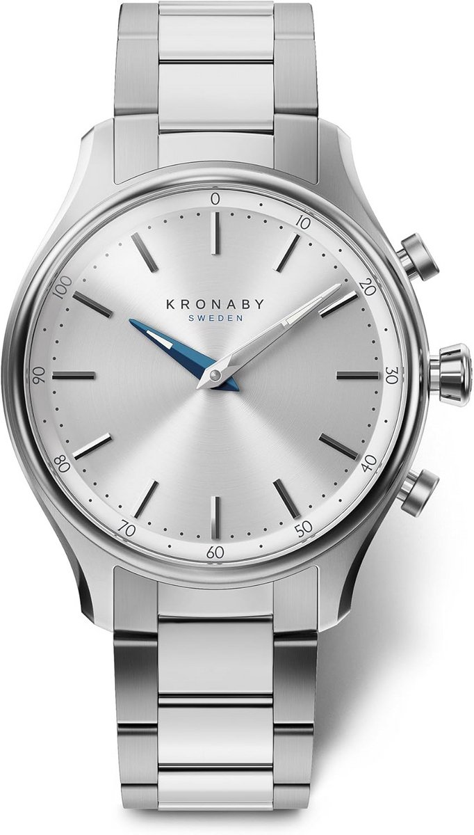 Dames Hybride Smartwatch Zilver - Elegant & Slim met Smartfuncties