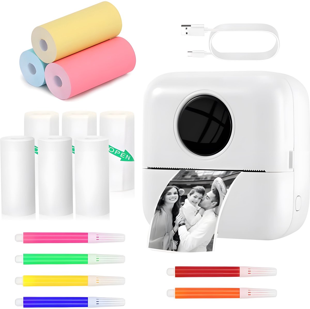 Mini Printer 200DPI - USB Thermische Fotoprinter