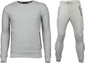 Trainingspakken Basic - Buttons Joggingpak - Grijs
