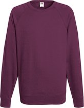 Fruit of the Loom Sweater Raglan Sweat Ronde Hals Bordeaux maat XL