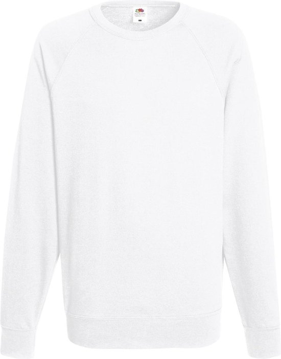 Fruit of the Loom Sweater Raglan Sweat Ronde Hals Wit maat M