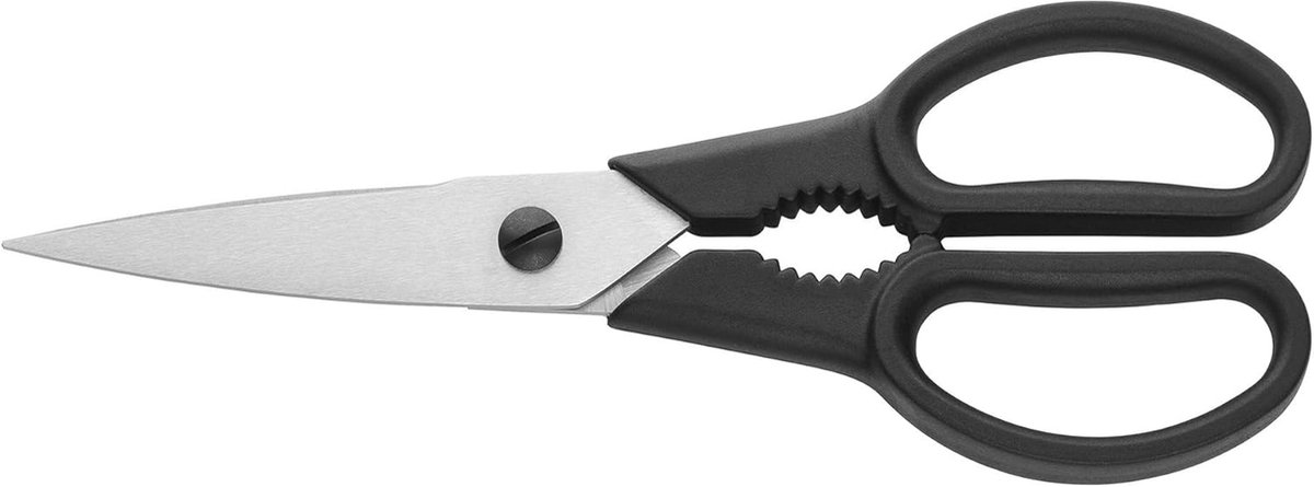 Famanu – Multifunctionele keukenschaar voor dagelijks snijwerk, universeel gebruik, 20 cm, roestvrij staal met kunststof handgreep