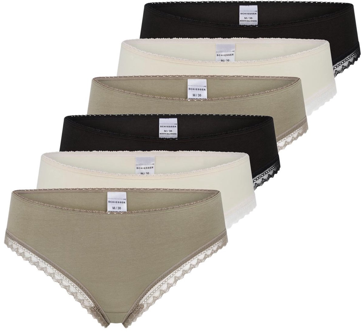 Schiesser Dames string 6 pack Modern Multipacks