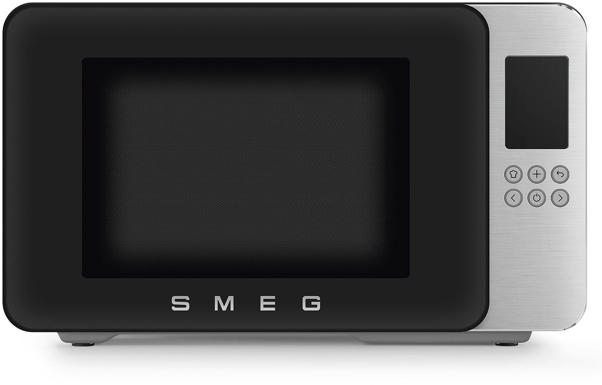 SMEG MOC01BLMEU - Magnetron met grill - Soft-close - 1900W - Inverter technologie - 29L - Mat Zwart