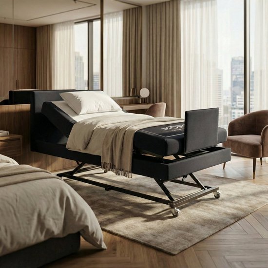 Mörgenn Elektrisch Verstelbaar Hooglaag Bed Robuusto - Antraciet - 120x200