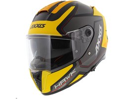 Axxis Hawk SV Integraal helm Judge B13 mat geel zwart titanium S