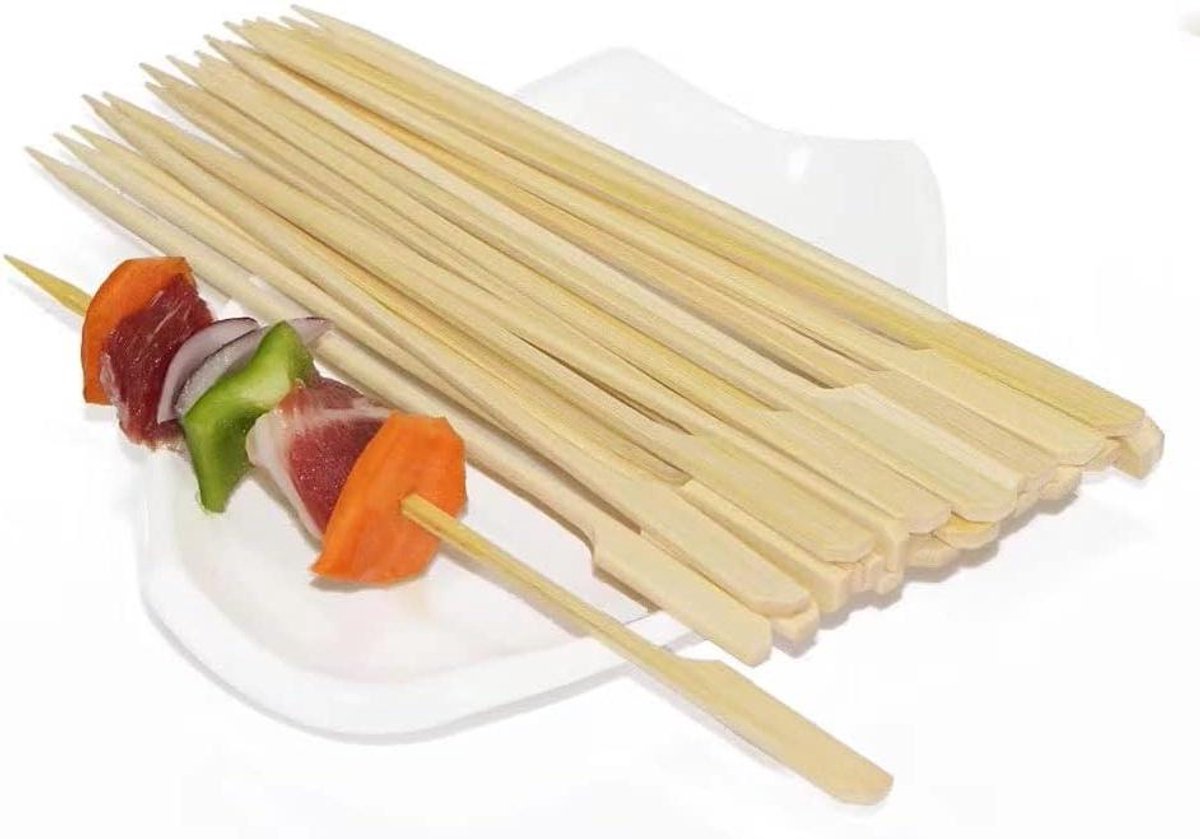 Houten Cocktailprikkers voor BBQ Kebabs Burgers Buffet Feest - 200 Stuks