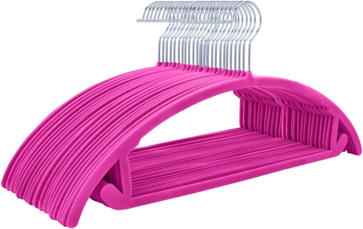 Luxe fluwelen kledinghangers - Antislip en ruimtebesparend (Set van 50)