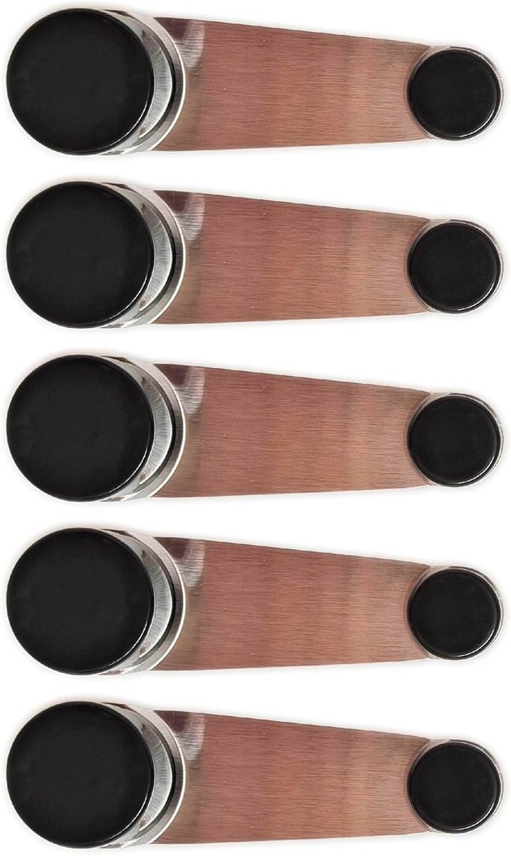 Set van 5 Deurstoppers met 360° Draaibare Houder, Zwart