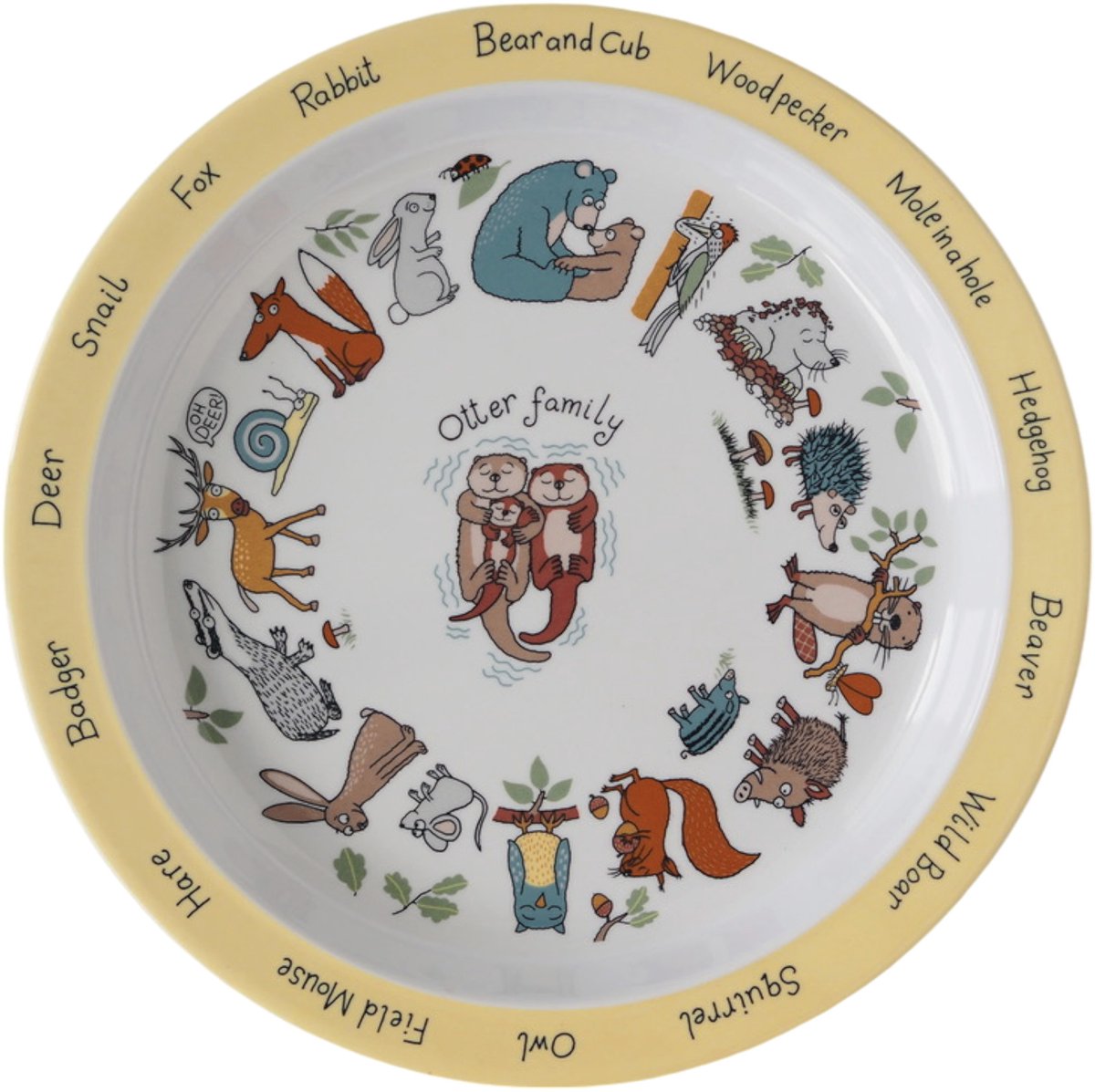 Bos dieren / woodland kinder melamine bord - Tyrrell Katz
