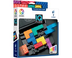 SmartGames IQ Flow - 120 Opdrachten met Schuifmechanisme - Denkspel & Reisspel - Solospel - Vanaf 7 Jaar