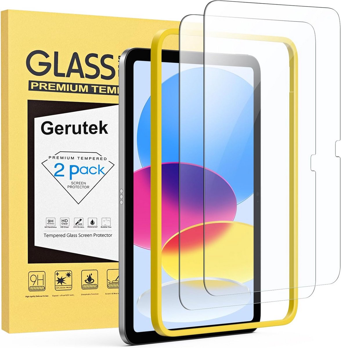 2-Pack Screenprotector voor iPad 10e Generatie 10.9 inch met Montage Frame
