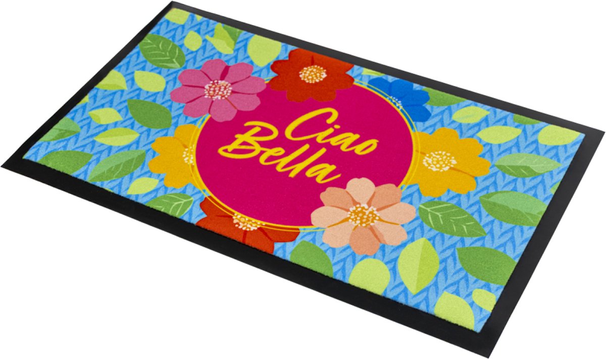 deurmat - schoonloopmat - droogloopmat - ciao bella - 45 x 75 cm