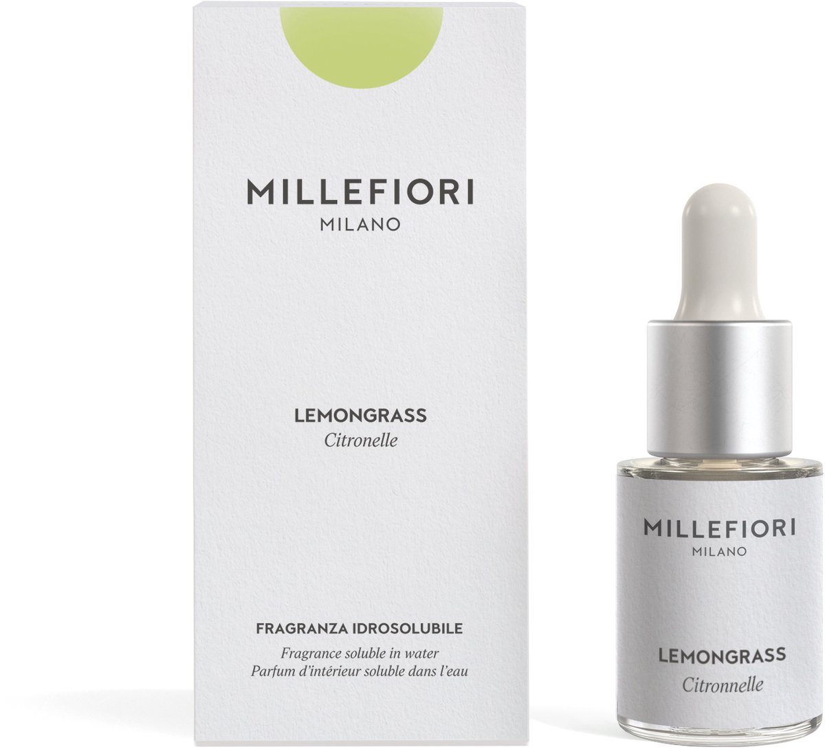 Millefiori Milano - Geurolie voor Aroma Diffuser 15 ml - Lemon Grass - Geurverspreider