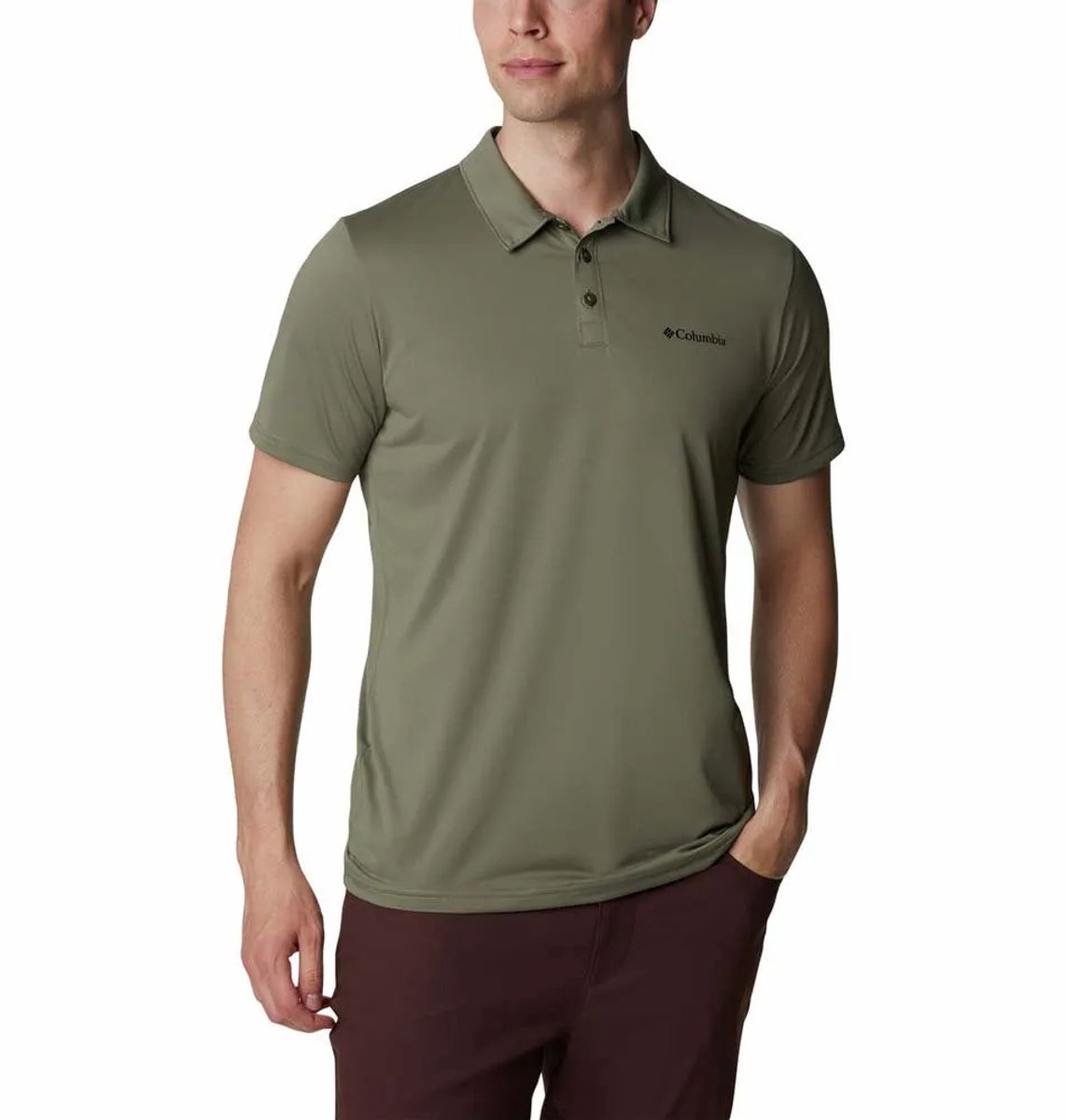 Columbia Hike™ Korte Mouw Poloshirt 2XL Man Groen