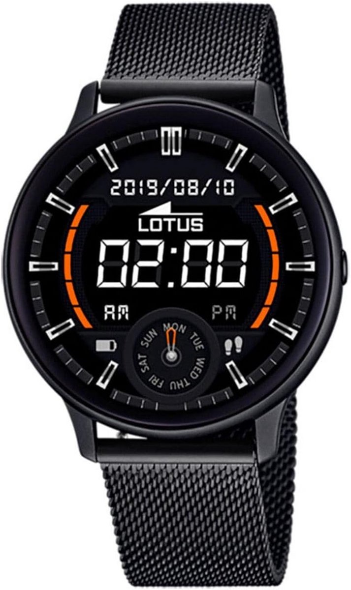 Heren Smartwatch Zwart Digitaal Horloge met Armband