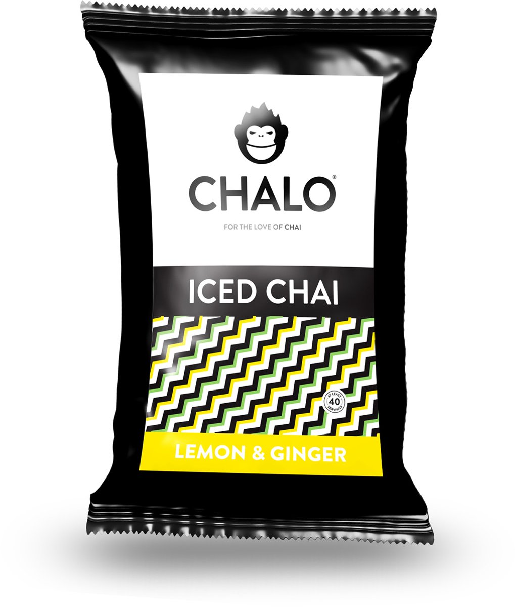 CHALO Lemon-Ginger Chai 1KG navulzak - Vegan Citroen & Gember Iced Tea - Warm en Koud te schenken - Best New Product Awarded