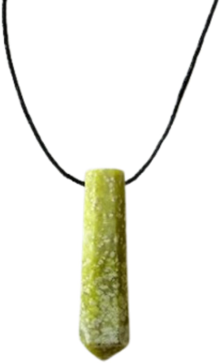 Jade hanger - punt - edelsteen