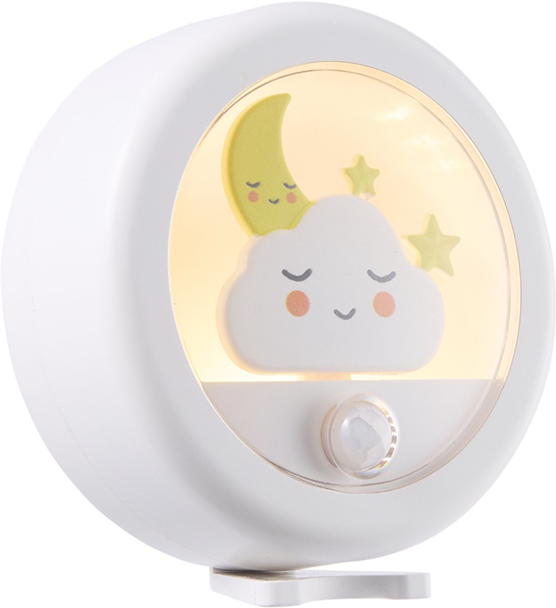 Lighto Nachtlampje Kinderen met Bewegingssensor - Wolk & Maan - Warm Wit Licht - Draadloos - LED - 2 Dim Standen - Nachtlampje baby - Bedlampje