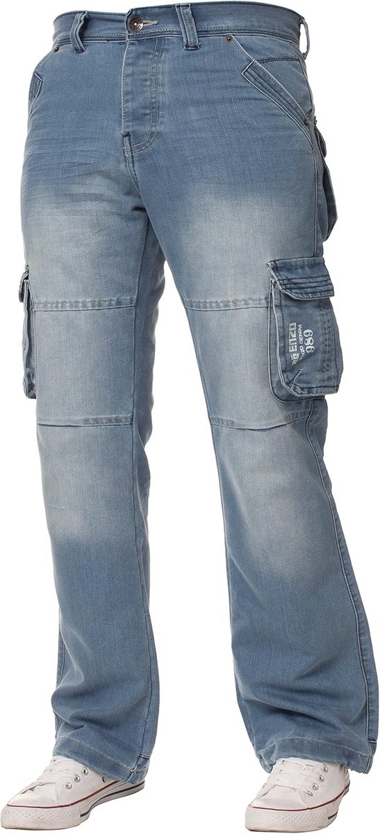 Comfortabele Loose Fit Jeans Heren met Trekkoord - Relaxte Pasvorm